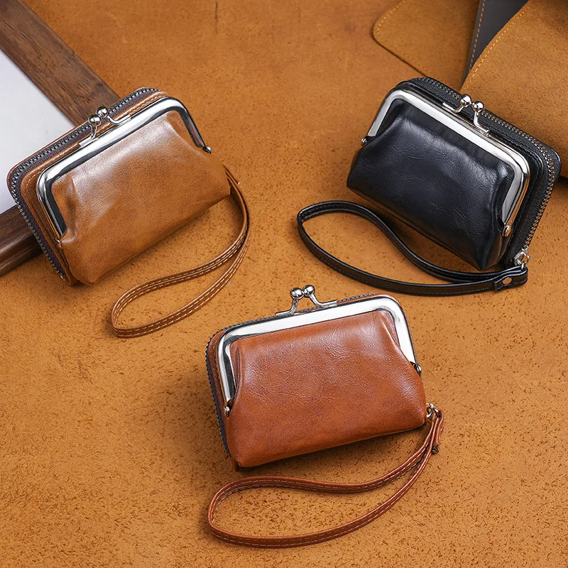 Women Simple Wallets Leather Female Purse Mini Hasp Solid Multi-Cards Holder Coin Short Wallets Slim Small Wallet Zipper Hasp