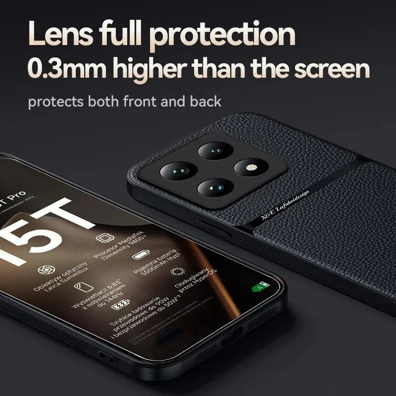 Classic Leather Magnetic Phone Holder Case - Premium Protection Cover