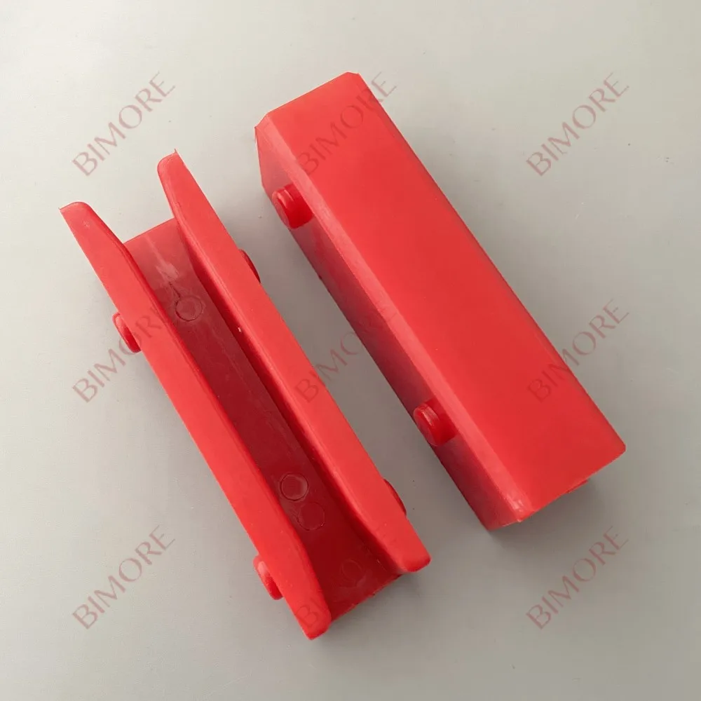 10pcs 100*10 Elevator Guide Shoe Insert Liner Red L100mm Groove Width 10mm Lifts Components Accessory