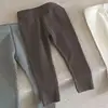 Autumn New Baby Solid Ribbed Leggings Infant Tights Toddler Simple Stretch Pants Boys Girls Cotton Casual Trousers Kids Clothes 2
