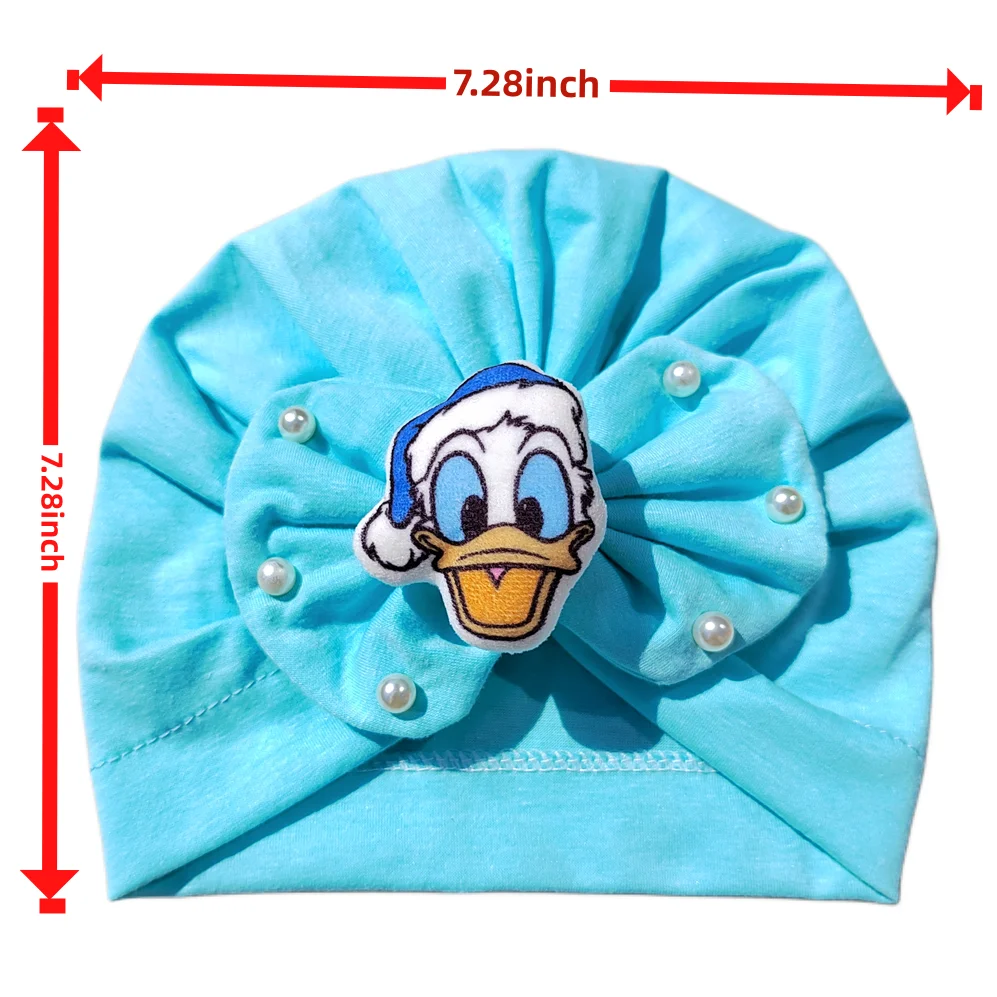 White Solid Pearl Minnie Mouse Anime Plush Princess Cotton Baby Hair Accessories Band for Newborn Girls Kids Toddlers Hair Wear, baby hair accessories