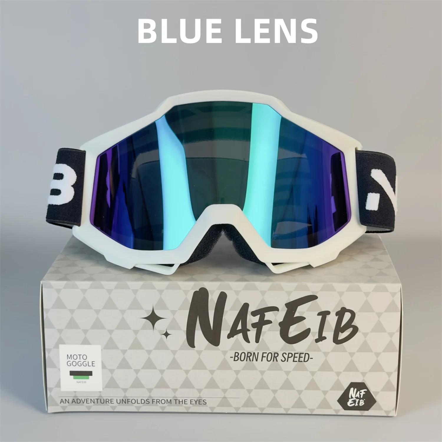NAFEIB Motorcycle Goggles N17 Motocross Cycling Glasses Outdoor Off Road Skiing Sport MTB ATV Dirt Bike Racing Goggles 
