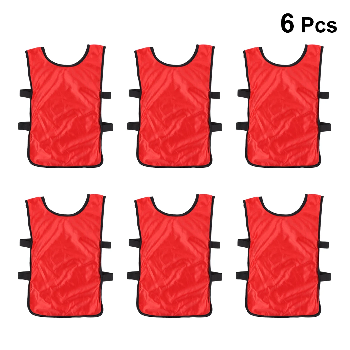 6 Pcs Vest Training Sports Equipment for Kids Pinnies Football Vests Red Child football training vest