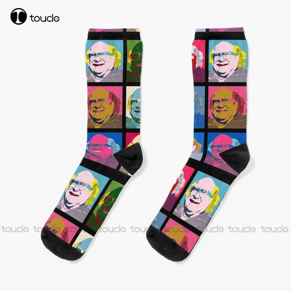 

Danny Devito Pop Art Socks Custom Men Socks Unisex Adult Teen Youth Socks 360° Digital Print Custom Gift Funny Sock