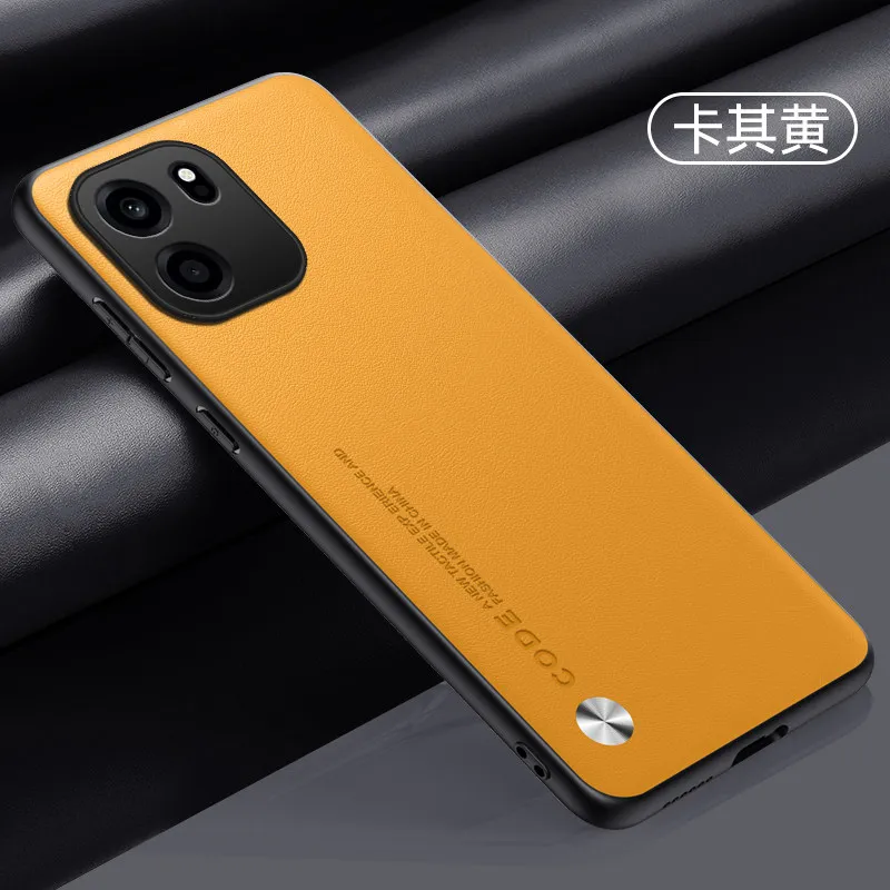 Enhanced Leather Matte Shockproof Case with Silicone Soft Frame Cover and Bumper Shell