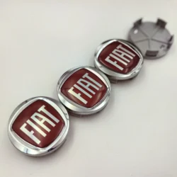 4PCS Car Wheel Center Hub Caps - 60mm Diameter Decorative Covers (4cap FIAT 60mm Sl - Rd)