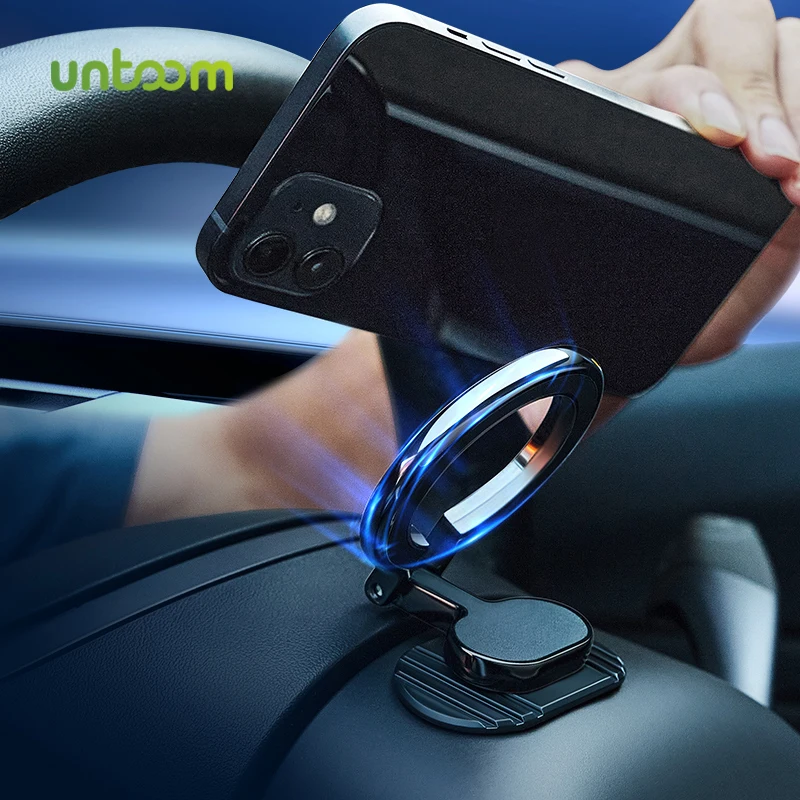 

Untoom Magnetic Car Phone Holder Compatible With MagSafe Car Mount for iPhone 13 12 Pro Max Mini Dashboard Car Phone Bracket