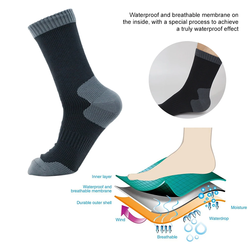 Outdoor Sports Waterproof Socks Multipurpose for Hiking Wading Camping Fishing Accessories