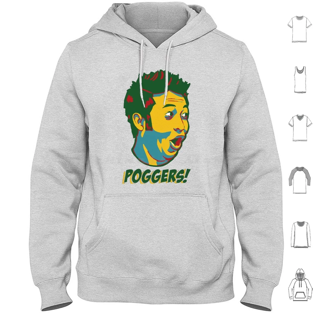 Poggers-Pog Champ Style Felpe Con Cappuccio Manica Lunga Pogger Pogchamp Meme Hip Cool Twitch Twitch Emotes Pog Champ