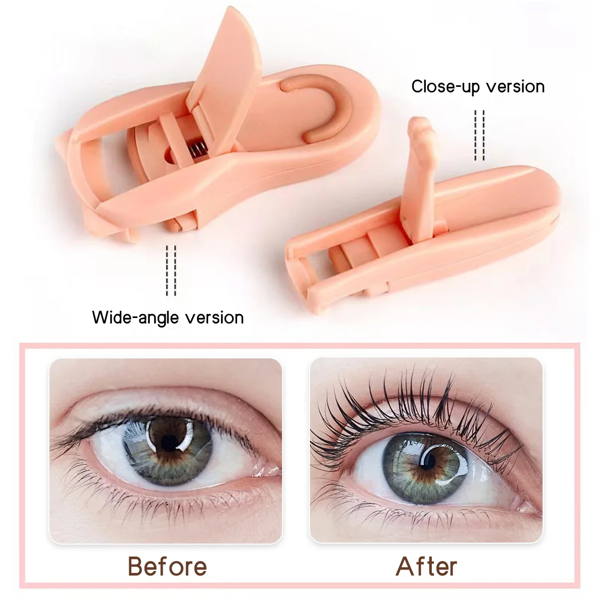 Double Effect Wide Angle Eyelash Curler Cat Ear Claw Style Partial Shaping Full Eye Natural Curl Precise Curling Eyelash Curler