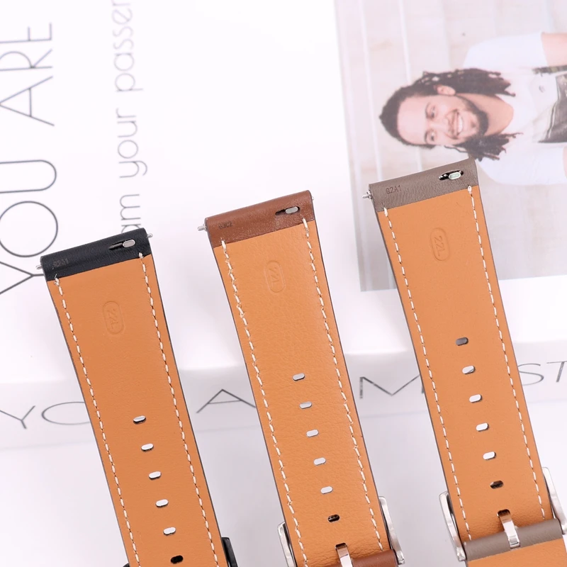 Premium Genuine Leather 22mm Watch Strap - Calfskin Replacement Band