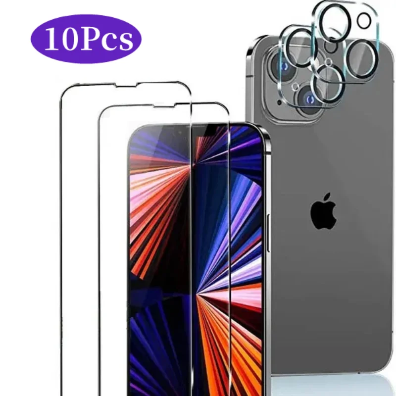 

Закаленное стекло 9H для iPhone 14 Pro Max Plus, Защитная пленка для переднего экрана и стекло для линз камеры Bacl для iPhone 14 Plus Pro, чехол