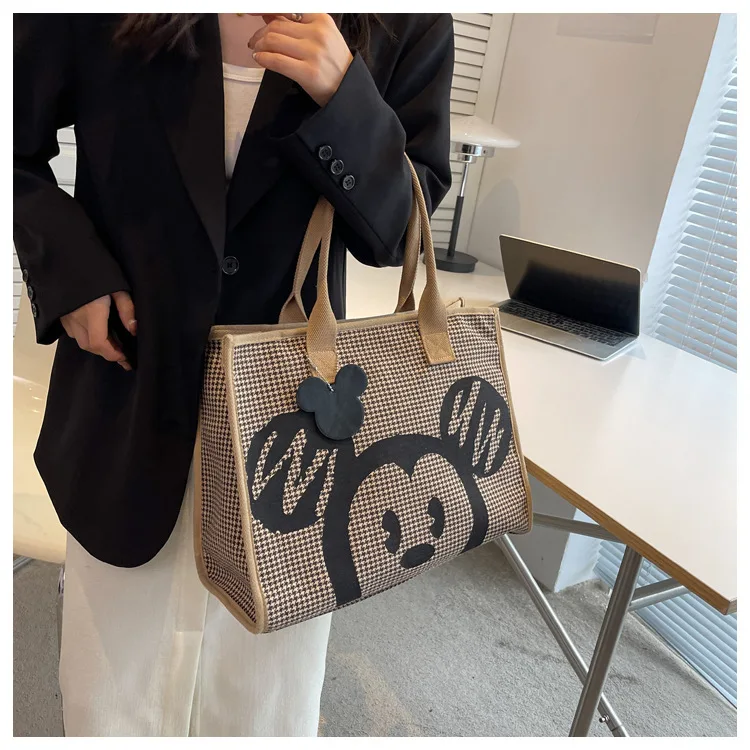 Disney Mickey Mouse Tote Bag Women 2023 New Cartoon Handbag Cute