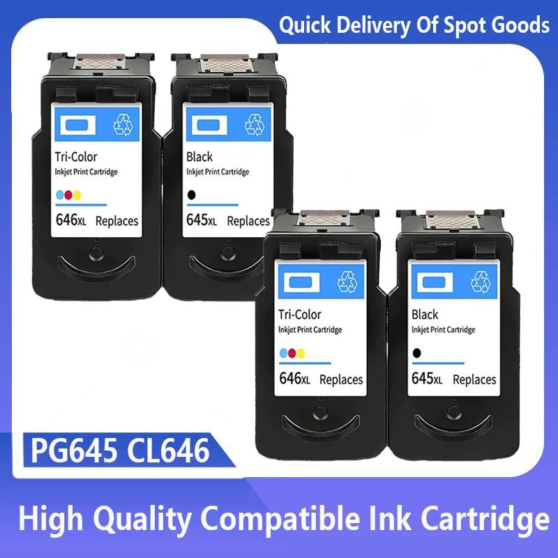 

PG645 CL646 XL Ink Cartridge Replacement for Canon PG-645 CL-646 PG 645 CL 646 Pixma MG2460 MG2560 MG2960 MG2965