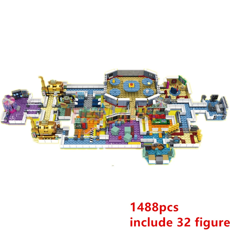 2024 New Base Laboratorys Rockets Crewmates Electricals Building Blocks Classic Model Bricks Kid Kit Set