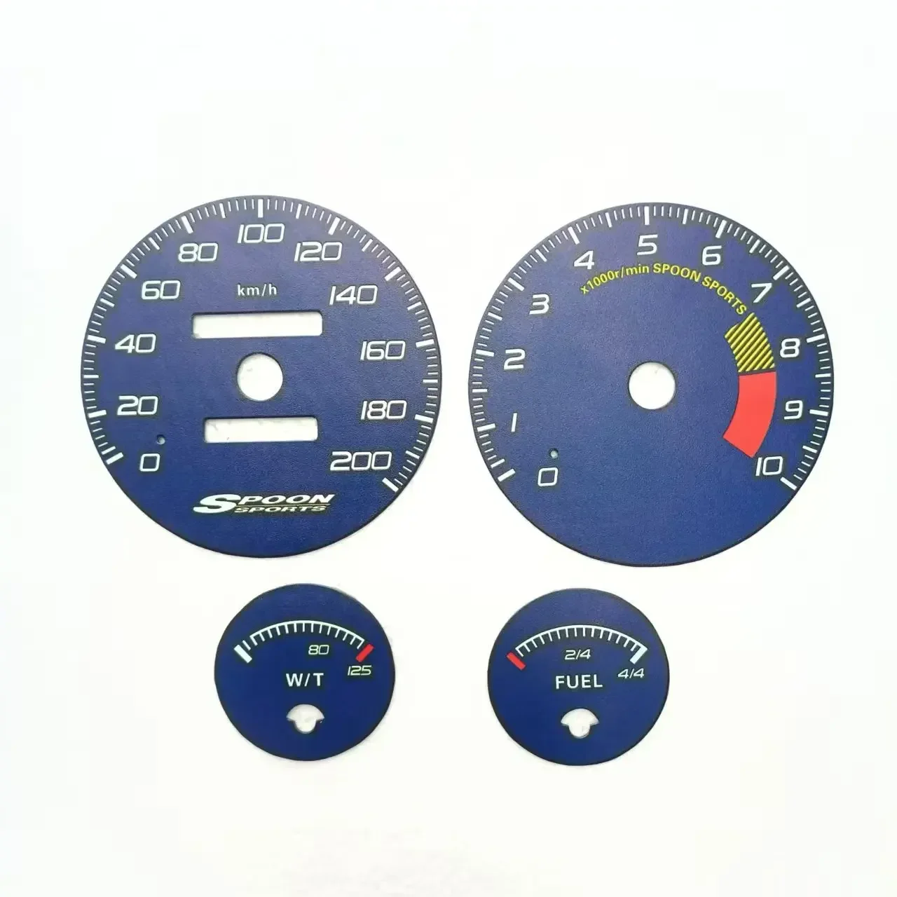 혼다 인테그라 DC2 스푼 속도계/타코미터 다이얼 업그레이드 (200KM/H 타입 R 계기판 카운터 게이지 페이스)