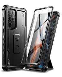Enhanced Military Grade Shockproof 360° Full Body Protective Case with Built - In Screen Protector - Pc + tpu (Black)