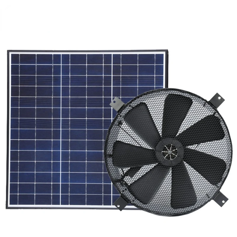 Ventilation Tools 40W Solar Panel Powered 14'' Axial Flow Propeller Smoke  Extractor Attic Gable Heat Exhaust DC Fan - AliExpress