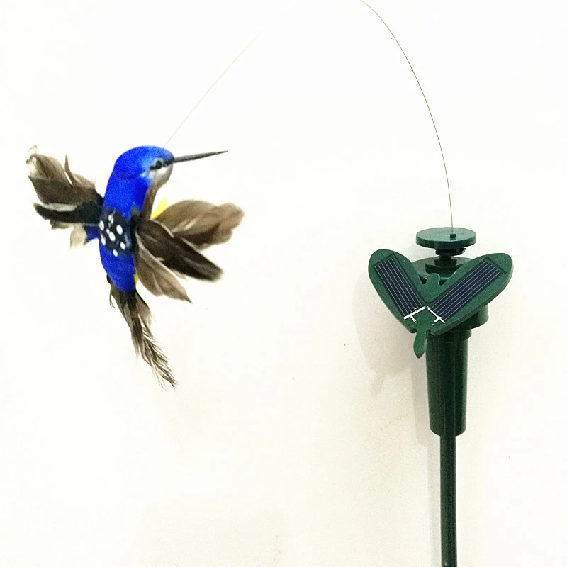 Solar Powered Dancing Fluttering Butterflies Flying Hummingbird Garden Decor Butterfly Decoration Animal Sculpture Decorations Garden Art Decor