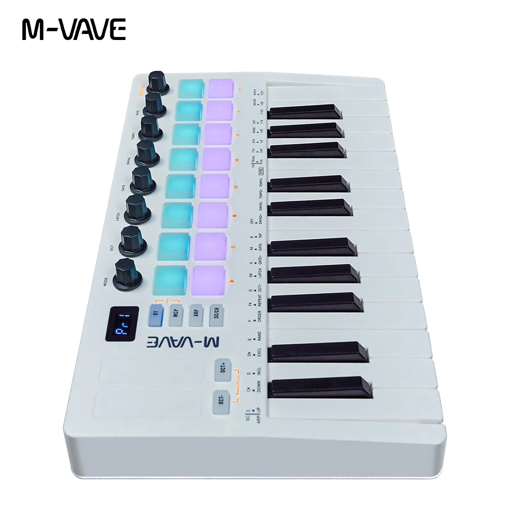 M-WAVE SMK-25 II MIDIキーボード 値下げ　ok M-VAVE SMK-25 II Pro MIDI キーボード 25 セミウェイテッドキー + 16