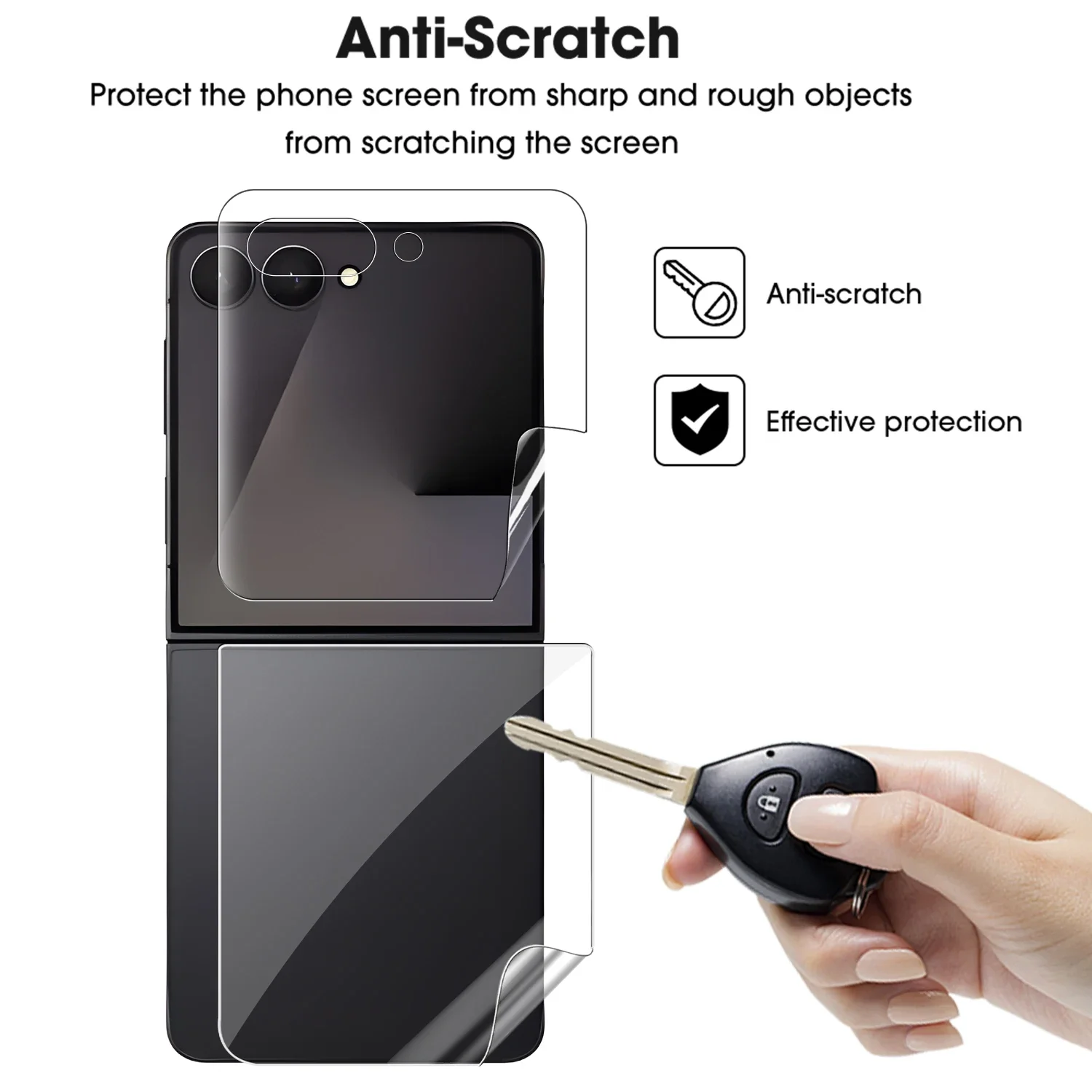 Durable Anti-Scratch Screen Protector with Hydrogel Film