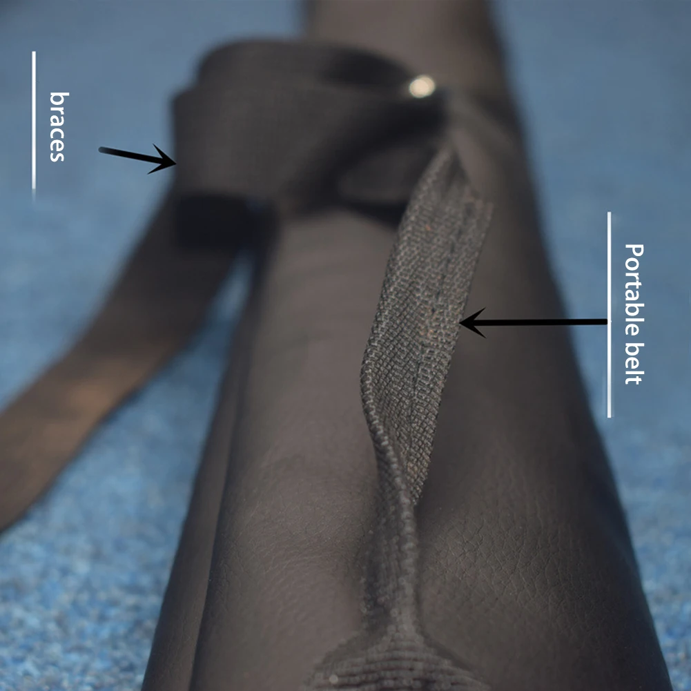 32-Zoll-Queue-Tasche, Tragetasche, leicht, tragbar, für 1/2 Snooker, Billard-Stick, Stange, Billard-Zubehör, verstellbare Teile – Detail 4