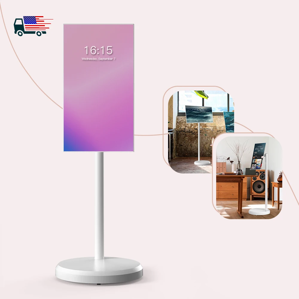 Nuovo Sistema Stock 12 4 + 64Gb Hd1080 Smart Screen Stand By Me Mobile Smart Display Tv Per Giochi Aziendali Domestici