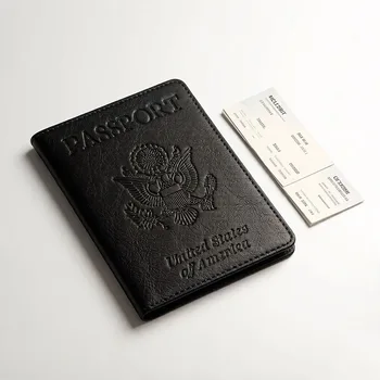 Porta Passaporto in Pelle con Blocco RFID, Custodia per Carte, Essenziale per Viaggi Internazionali, Accessorio da Viaggio