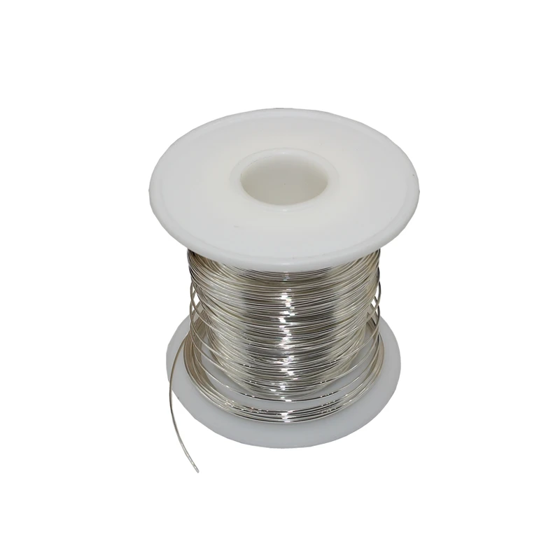 주얼리 비딩 와이어 DIY 주얼리 제작용 실버 와이어, 단단한 원형, 999  와이어, 0.3-1mm, 1 미터