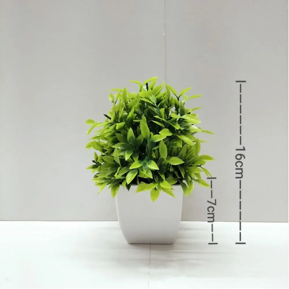 Artificial Flower Bonsai with Potted Decorative Arrangement for Table or Garden Display