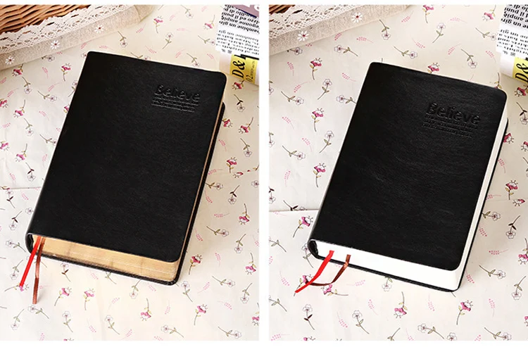 �Believe Bible“-Notizbuch – kleines christliches Tagebuch, religiöses Tagebuch, Reise-Schrift-Notizbuch, Geschenk für Taufe/Weihnachten – Detail 5