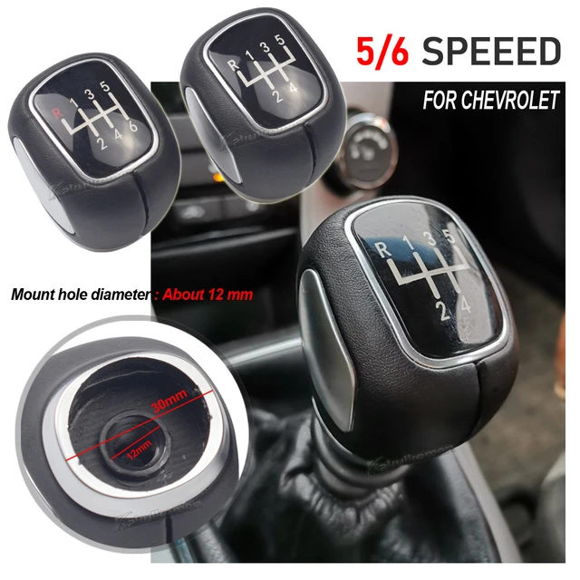 5 6 Speed Manual Car Gearbox Handles Gear Shift Knob Stick Head.