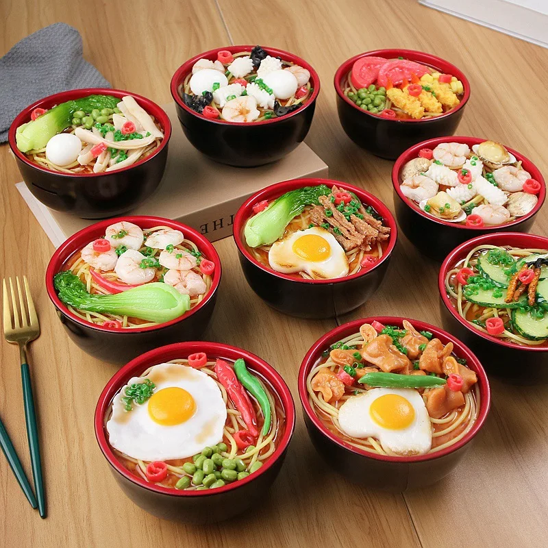 

New 2023 Kids Noodle Rice Model Big Bowl Kitchen Toy Set Pretend Cooking Simulation Food Toys For Children Girls Play House Gift