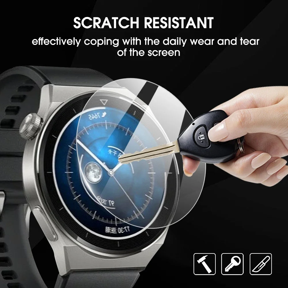 Premium Tempered Glass Screen Protectors - Full Coverage, Anti-Scratch Smartwatch Films (1-5 Pack)