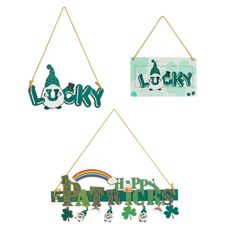 

Patrick Day Pendant Decorative Ornaments Garden Yard Decoration Supplies F1FB