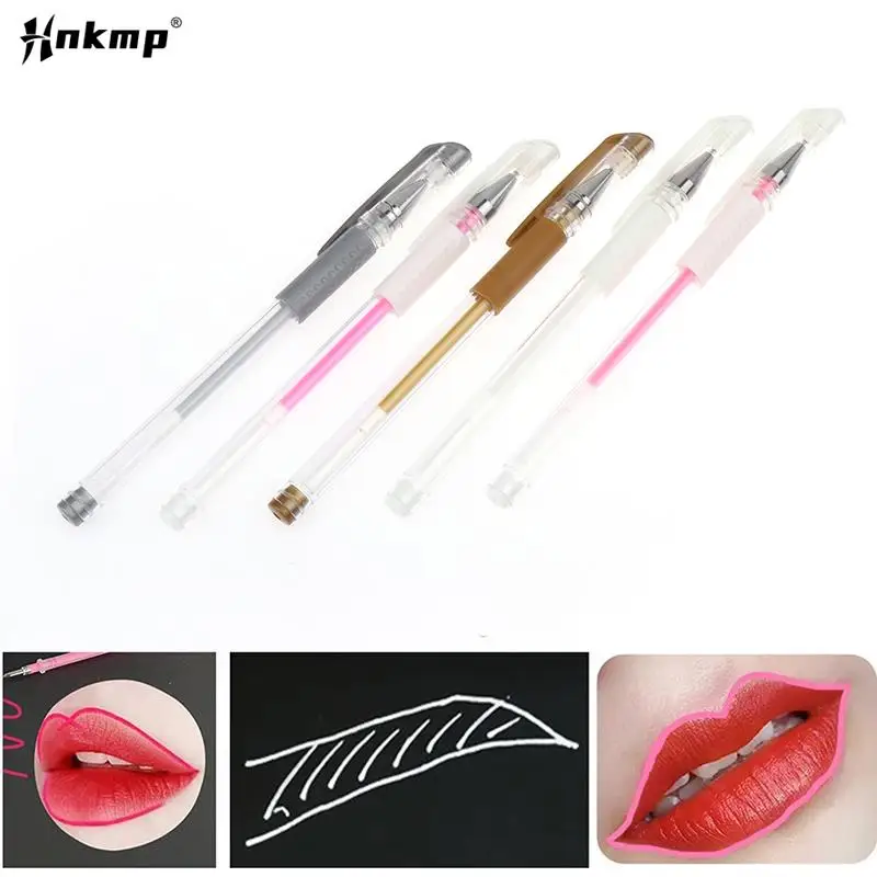 

1PC Brow Pen Skin Pen Waterproof Eyebrow Lip Tattoo Gel Marker Pen For Microblading Eyebrow Lip Scribe PMU Tool