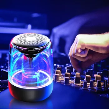 Portable Speakers Bluetooth Column Wireless Bluetooth Speaker Powerful Bass Radio with Variable Color LED Light 1