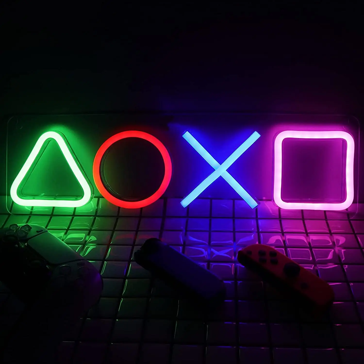 Neon Sign Custom Game Icon Light for Wall Hanging Atmosphere Playstation Lamp LED Colorful Lighting Room Bar Club Player Decor 3