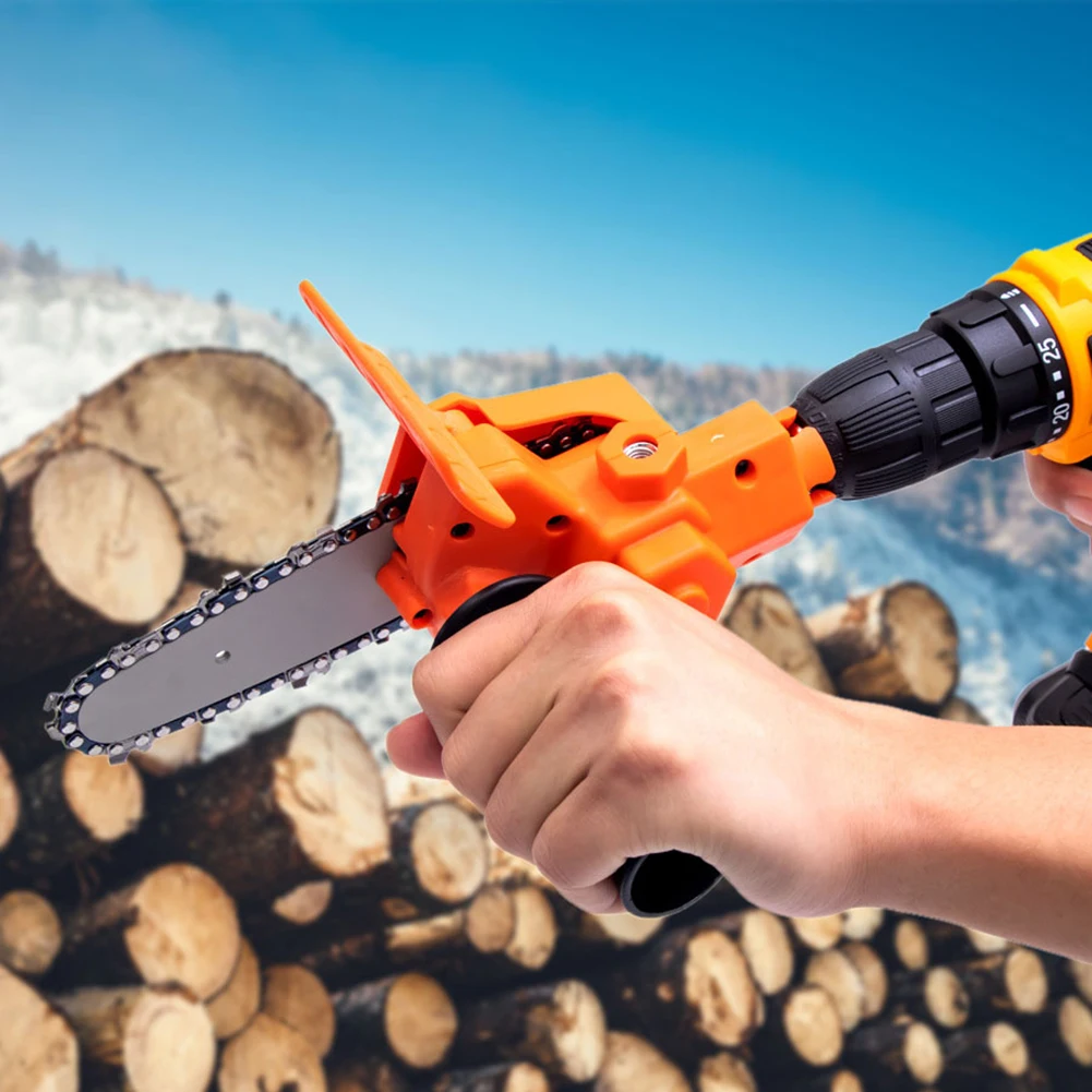 6 palec elektrický vrtačka konvertor pro prořezávání připojení elektrický vrtačka modifikovaná na elektrický motorová pila nářadí chainsaws příslušenství