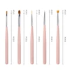 MAYCHAO 5/7pcs Nail Art Brush Kit Manicure Tool Gel Nail Polish Builder Liquid Powder Carving Gel Brush Nail Design Painting Pen 4