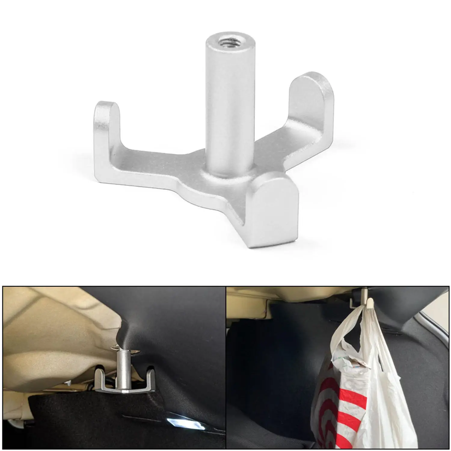 1pcs Aluminum Trunk Grocery Bag Hook Car Pendant Grocery Bag Hook