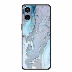 Elegant Marble Shockproof Soft Silicone TPU Back Cover for Sony Xperia 5V - Premium Phone Protection Case (65)