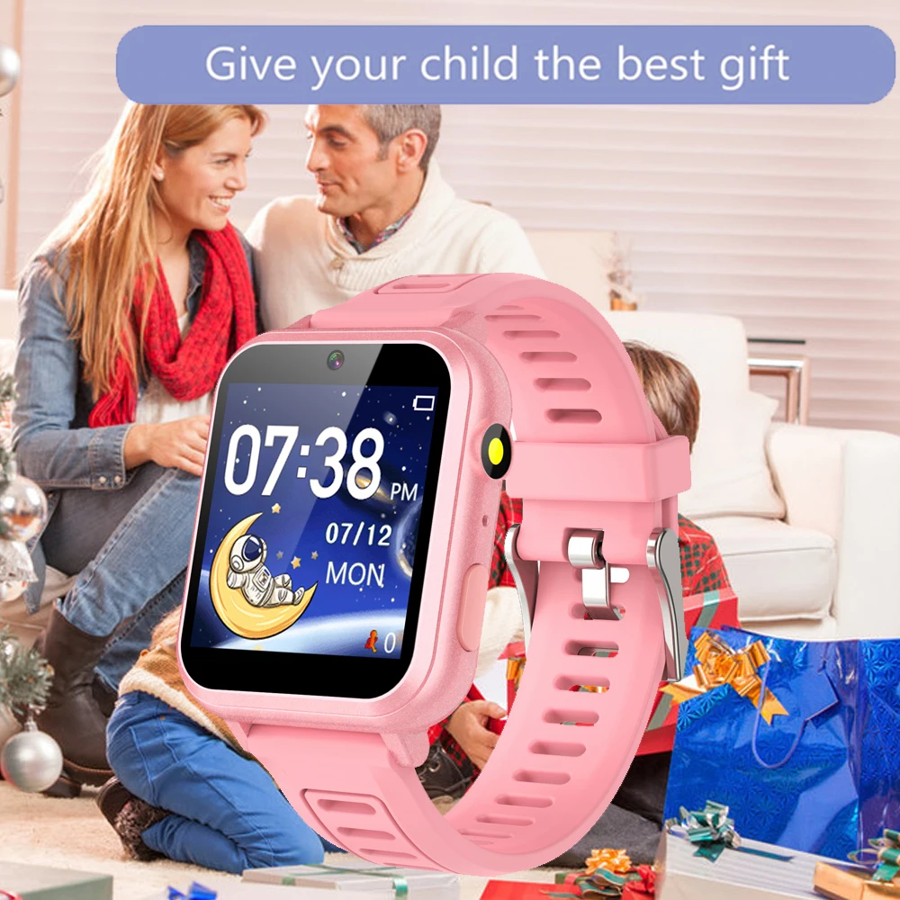 Children's Wristwatch 24 Games Kids Smart Watch Music Play Pedometer Tracker Time Display Video Audio Record Torch Smartwatch 2
