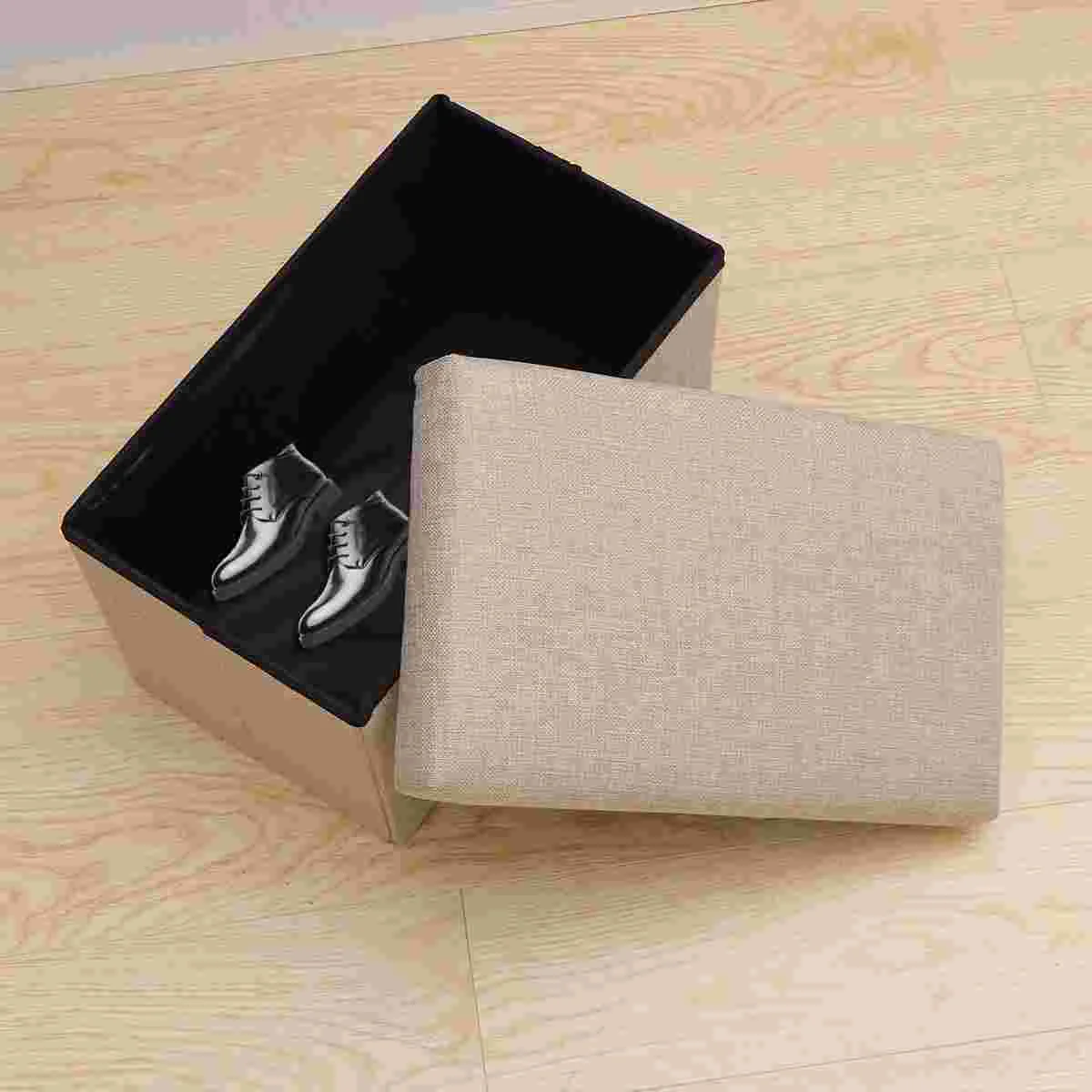 

Складной ящик для хранения, 1 шт., ящик для хранения, ящик для хранения с подставкой для ног, табурет для гостиной, спальни