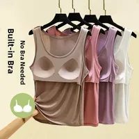 Women's Modal Tank Top Thin Summer Svel round Ne Base irt Pure Color Versatile Outerwear Casual Comfortable Vest