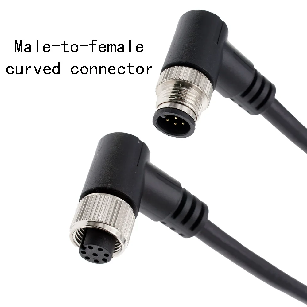 Enhanced Circular Waterproof Cable Connector - Male & Female, Various Pin Configurations, PVC/PUR, Straight & Angled Design