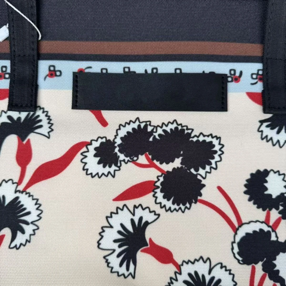 새로운 일본식 대형 캔버스 토트 백 여성 손으로 그린 ??자카드 숄더백 에코 쇼핑백 학생 핸드백