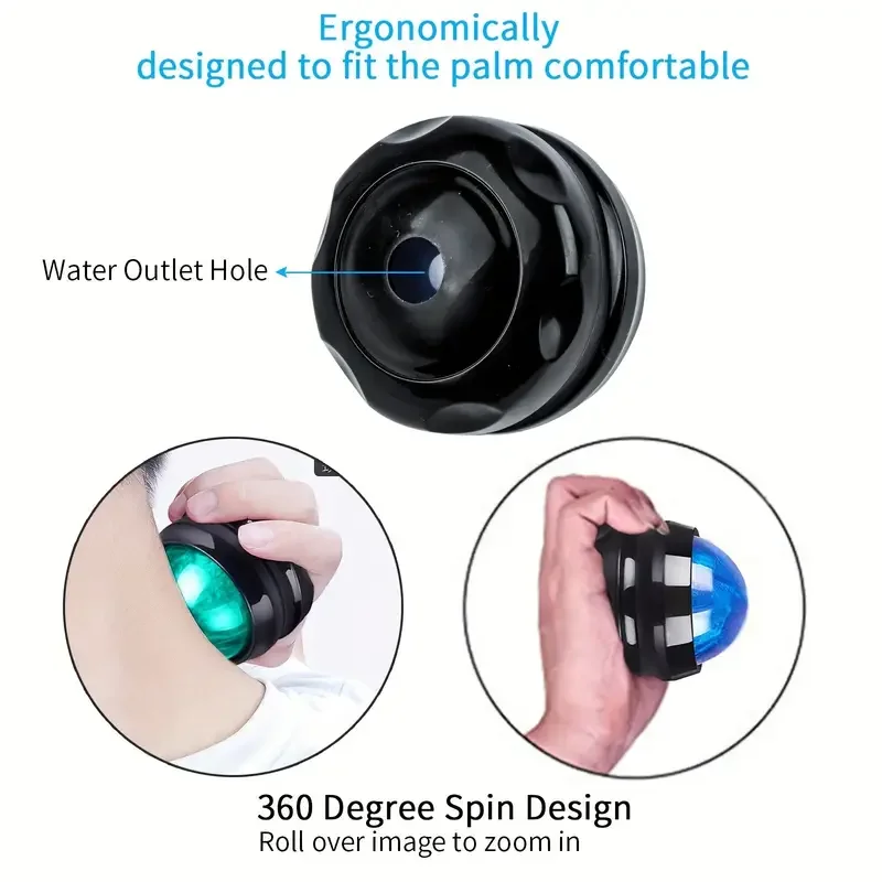 1Pcs Manuelle Massage Roller Ball Taille Hüfte Entspanner Stress Release Muskel Entspannung Massage Körper Schmerzen Relief Therapie Fuß zurück – Detail 6