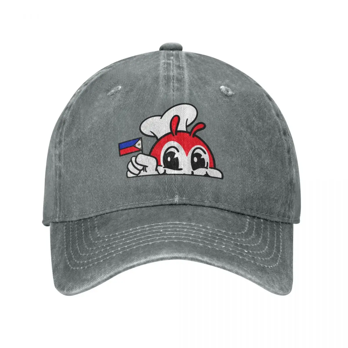 

JOLLIBEE PEEKING PHILIPPPINE FLAG FILIPINO 2 Cap Cowboy Hat new in hat fashion golf hat women Men's