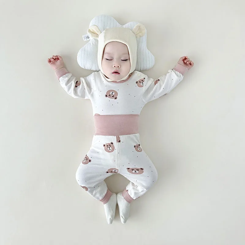 Cartoon Printed Baby Sleep Wear 2Pcs